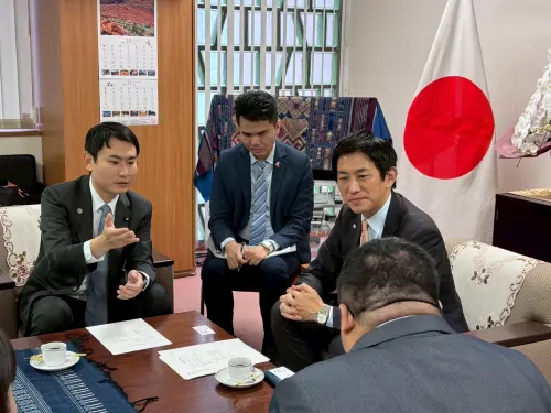 ▲訪團拜會自民黨政調會長小林鷹之。（圖／陳冠廷提供）