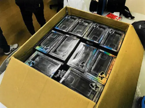 ▲刑事局偵辦海洛因藏手機殼案。（圖／翻攝畫面）