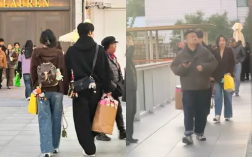 中國短劇CP成真！曾輝街頭放閃韓雨彤　全程十指緊扣甜喊她小名。（圖／微博@網紅圈的猹）