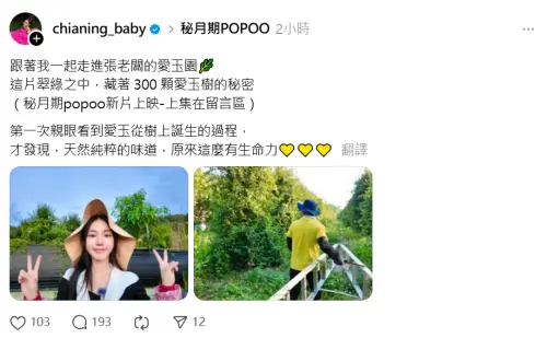 ▲家寧（如圖）分手Andy後流量暴跌！被捕捉狂刪文重PO　遭酸：很勤勞欸。（圖／家寧Threads@chianing_baby）