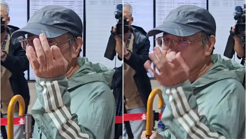 ▲張景森離開北院時，記者問他：「林欽榮都委會拿掉120284不OK是不是？」他很快在左臉旁邊比出一個OK的手勢又放下。（圖／記者劉松霖攝）