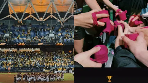 ▲十元昨晚挺孕肚南下觀賽，沒想到自帶好運（好孕），讓樂天成功逆轉勝。（圖／十元 IG 10yuan.0424）