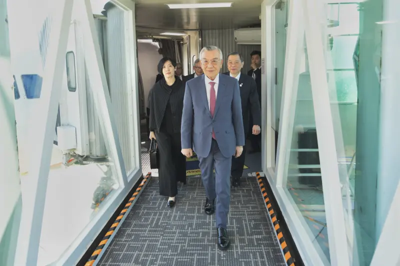 ▲APEC代表林信義昨（28）日抵達韓國。（圖／APEC台灣代表團提供）