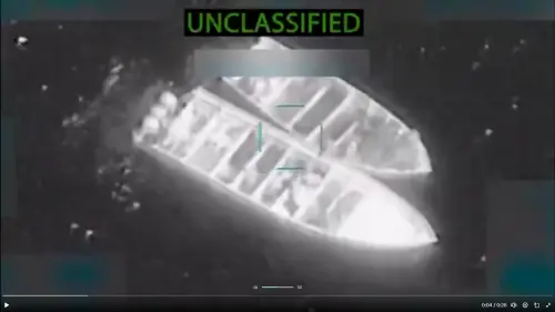 美軍空襲炸沉運毒船！擊斃14人畫面曝光　首見單日3次打擊
