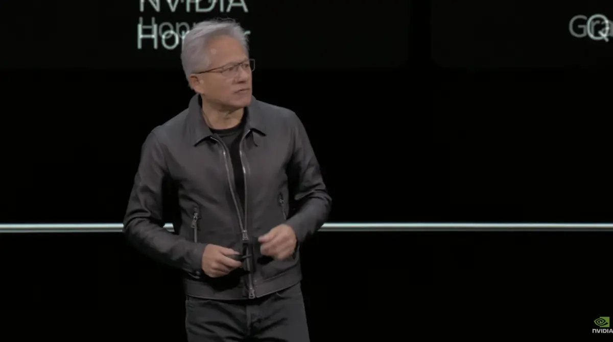 ▲輝達執行長黃仁勳多次遊說，應對中國開放AI晶片出口。（圖╱取自輝達YouTube頻道）