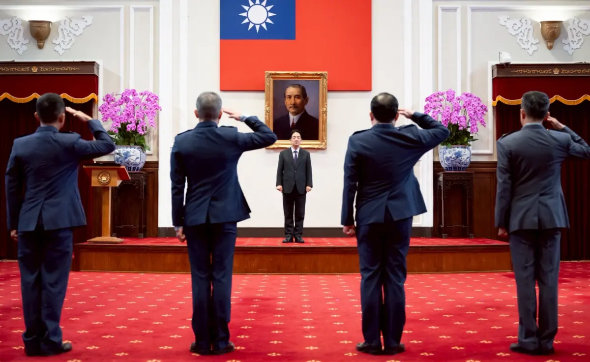 ▲賴清德主持中華民國114年11月份將官晉任授階典禮。（圖／總統府提供）