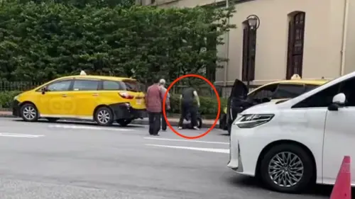 ▲台大醫院前司機毆人。（圖／翻攝自黑色豪門企業）