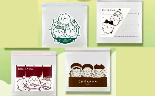 ▲日本「吉伊卡哇chiikawa」4款造型夾鏈袋免費，全聯、家樂福等通路買DARLIE好來牙膏就送。藏壽司18款扭蛋與滿額贈盤子倒數收集。（圖／翻攝自DARLIE好來FB）