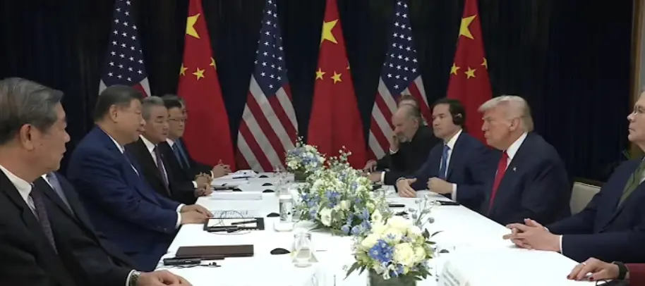 ▲美國總統川普（Donald Trump）可能在與中國國家主席習近平的會談中，討論輝達Blackwell晶片出口議題。（圖／取自白宮YT）