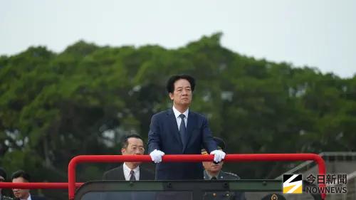 ▲總統賴清德赴湖口營區主持陸軍裝甲第584旅聯兵三營換裝M1A2T戰車成軍典禮。（圖／記者呂炯昌攝，2025.10.31）