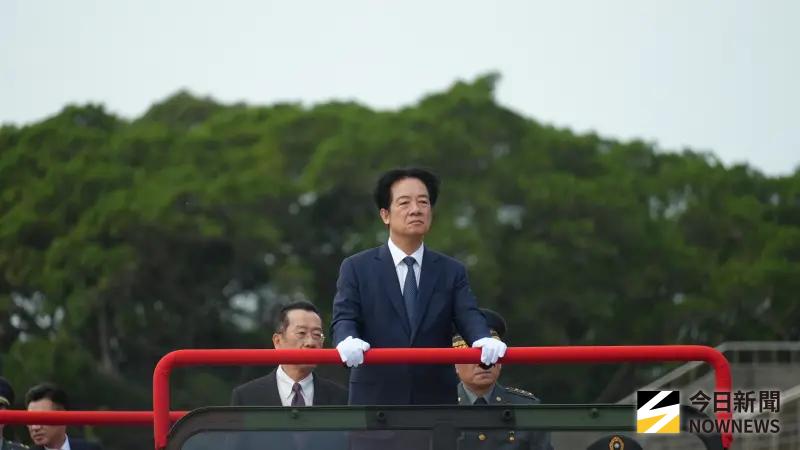    ▲總統賴清德赴湖口營區主持陸軍裝甲第584旅聯兵三營換裝M1A2T戰車成軍典禮。（圖／記者呂炯昌攝，2025.10.31）  