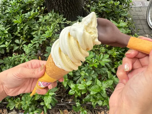 ▲全家這次還創意推出「minimore好吃起司湯匙」，以帕瑪森起司入料烘烤成香脆餅乾，每支加價購只要10元。（圖／記者鍾怡婷攝）