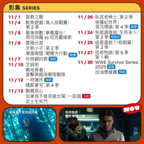 ▲Netflix 11月上架影集一次看。（圖／Netflix臉書）