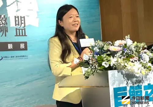 ▲海洋委員會海洋保育署署長陸曉筠致詞。(圖／記者黃守作攝，2025.10.31)