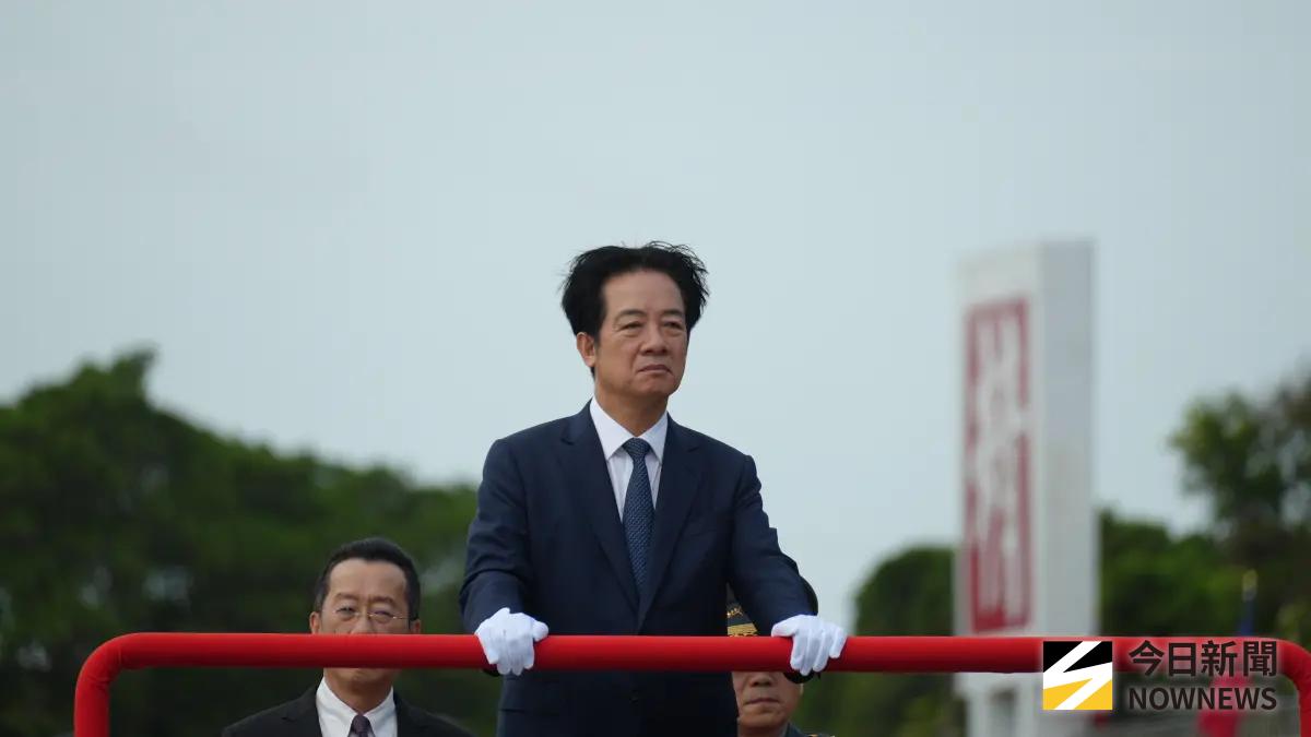 ▲總統賴清德表示堅決反併吞、反侵略、反對推進統一、反對 「一國兩制」。（圖／記者呂炯昌攝）