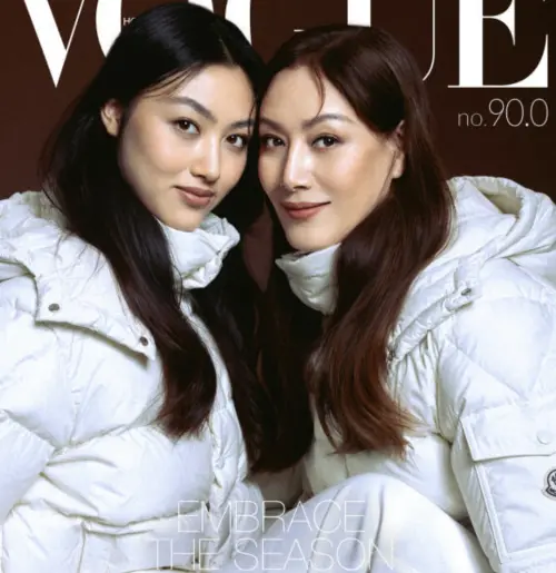 ▲任晴佳（左）和媽媽曾一起拍攝過雜誌封面。（圖／任晴佳Ella 小紅書）