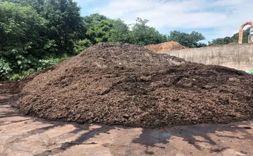 ▲部分廚餘被做成沼渣有機肥出售。（圖／台中市政府提供，2025.11.01）