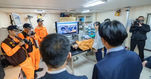 ▲賴清德出席「嘉義級巡防艦第四艘台北艦成軍暨高緯度遠洋巡護船第一艘命名下水聯合典禮」。（圖／總統府提供）