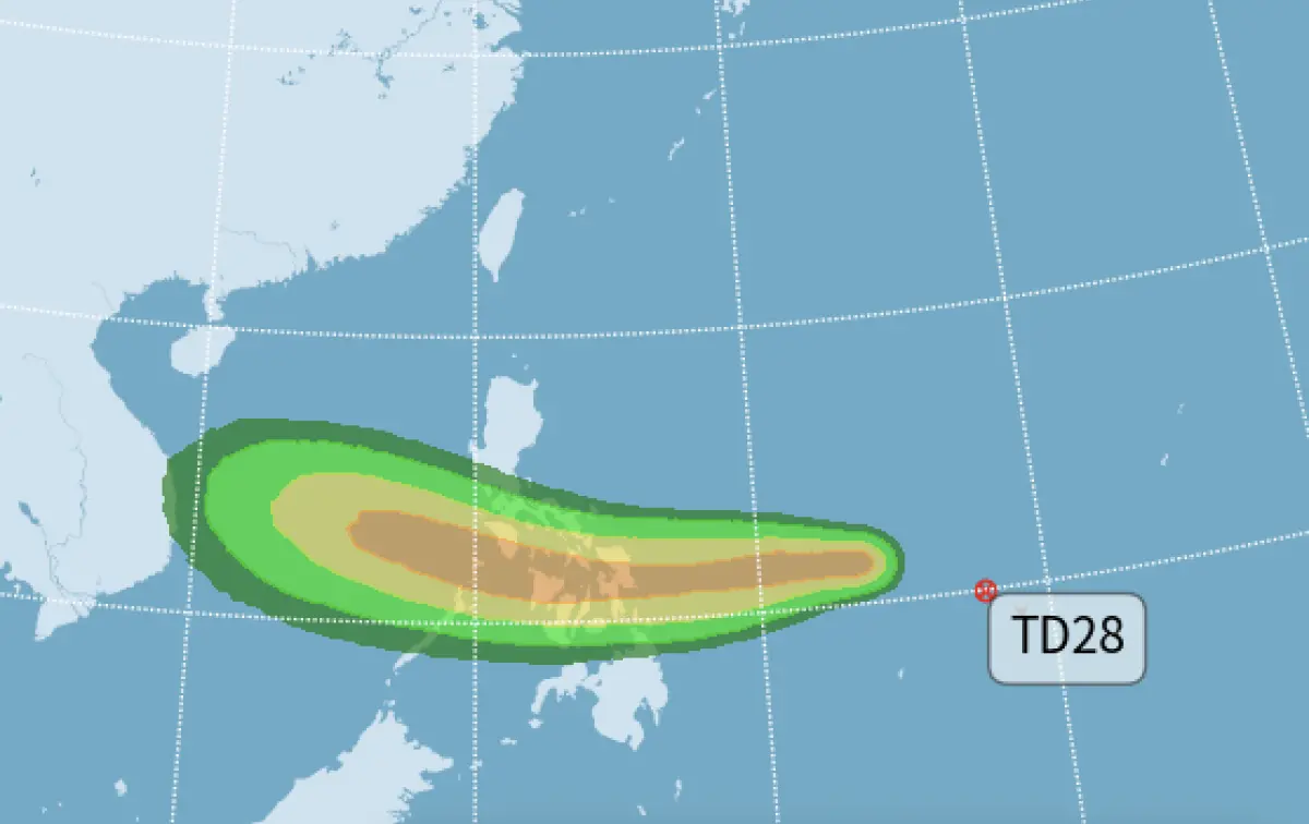 快訊／「海鷗颱風」生成了！最新路徑、侵台機率曝 下周變天有雨
