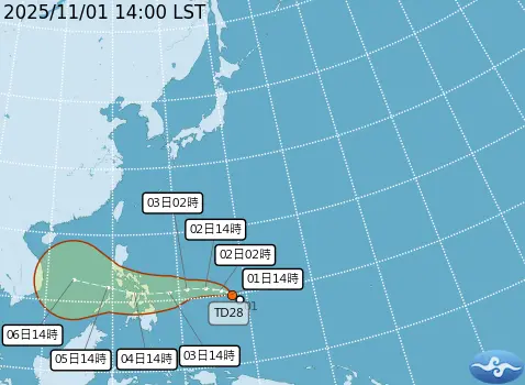 ▲海鷗颱風（圖／中央氣象署cwa.gov.tw）