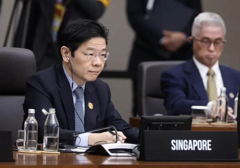 ▲新加坡總理黃循財於韓國出席APEC會議，呼籲亞太各國以靈活多邊主義推動自由貿易與AI時代人才轉型。（圖／翻攝自新加坡數碼發展及新聞部）