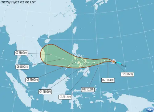 可能有雙颱！海鷗颱風強度估達中颱　「最新路徑、對台影響」一覽
