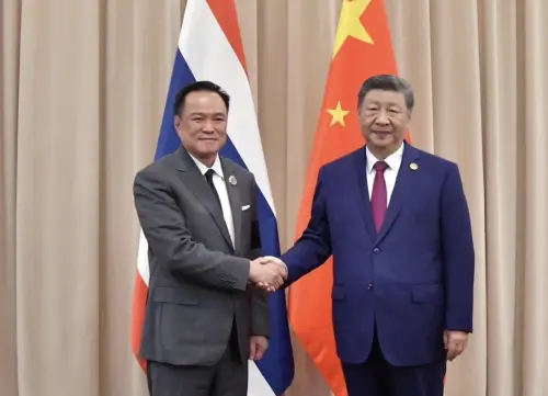 中泰領導人會晤！泰國總理阿努廷向習近平保證「不靠賭場」拚經濟
