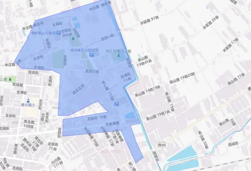 ▲11月3日高雄鳥松區停水5小時範圍。（圖／台灣自來水公司）