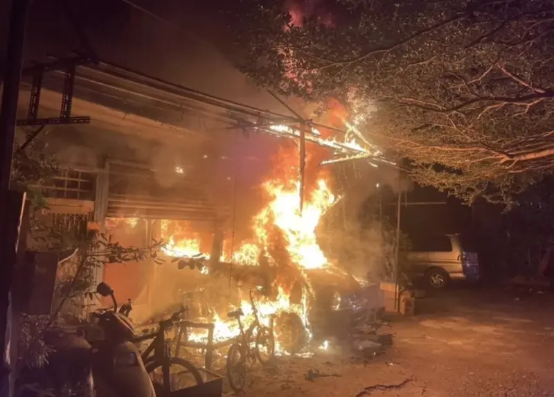 台中民宅深夜遭縱火！疑前租客「偷內褲被告」報復　釀母女1死1傷