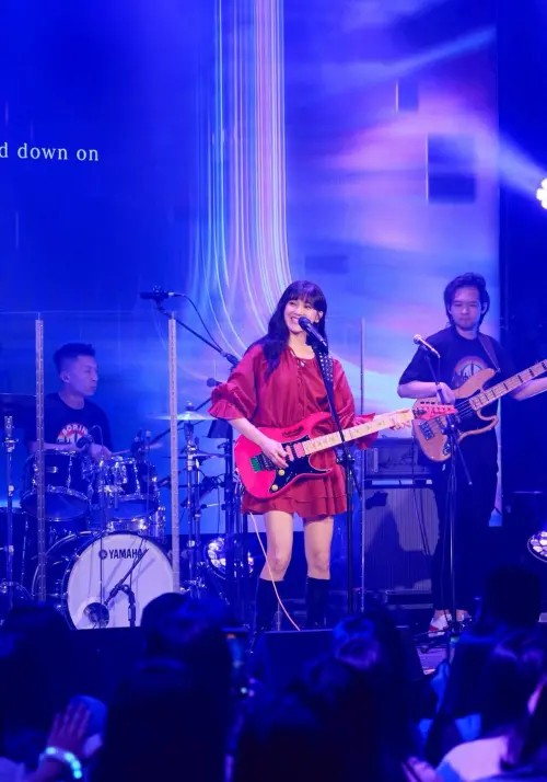 ▲林逸欣過去曾辦演唱會時，台下只有5人。（圖／翻攝自林逸欣臉書）