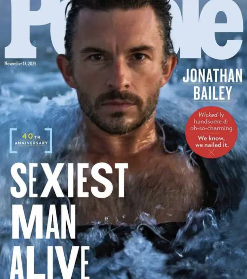 ▲喬納森拜利另一款「全球最性感男人」封面，展現不一樣的帥氣丰采。（圖／摘自 IG@people）　
