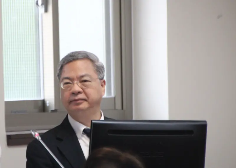 ▲龔明鑫表示，方向上是樂觀其成，但針對相關謠言主要還是回歸《社會秩序維護法》這部分再看相關內容怎麼協調跟搭配。（圖／記者鍾泓良攝影）