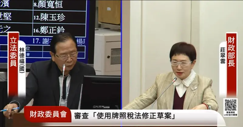 ▲明年APEC峰會將於中國舉行，中國外交部指出，台灣參與須遵守一中原則。今（5）日在立法院財委會引發立委關注明年台灣能否順利，財政部長莊翠雲也做出回應。（圖／擷取自立法院議事轉播）