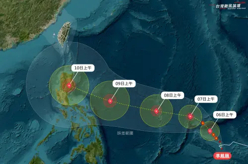 颱風動態整理！準鳳凰「路徑、強度、侵台機率、下雨時段」一次看
