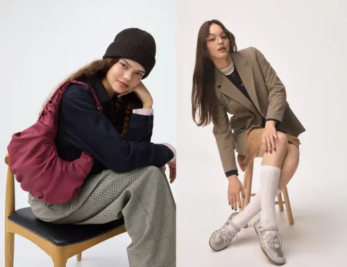 ▲GU熱賣人氣單品「女裝水餃包357610」、「繫帶芭蕾舞運動鞋357744」補貨了。（圖／GU提供）