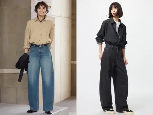 ▲UNIQLO繭型褲被譽為神作爆紅。先有479000、480739女裝繭型牛仔褲1290元。（圖／UNIQLO提供）