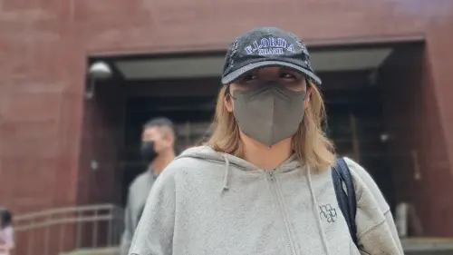 ▲林沐希否認拿到起訴書的詐騙金額47萬元，但有意願與被害男子調解。（圖／記者劉松霖攝）