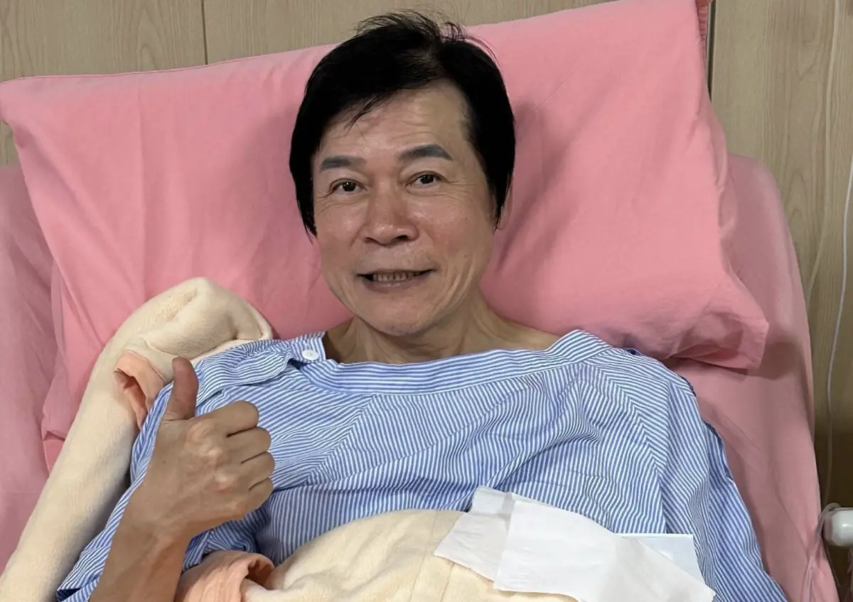 ▲62歲歌王洪榮宏因攝護腺問題入院開刀，今（5）日正式出院，表示接下來要坐月子（靜養一個月），期待趕快跟歌迷再會。（圖／洪榮宏臉書）