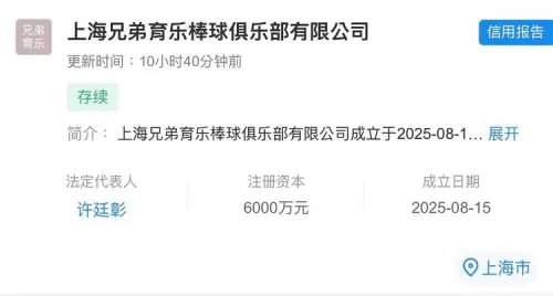 ▲根據資料顯示，上海兄弟的法定代理人為「許廷彰」。（圖／翻攝自Threads@ycwangriver1）