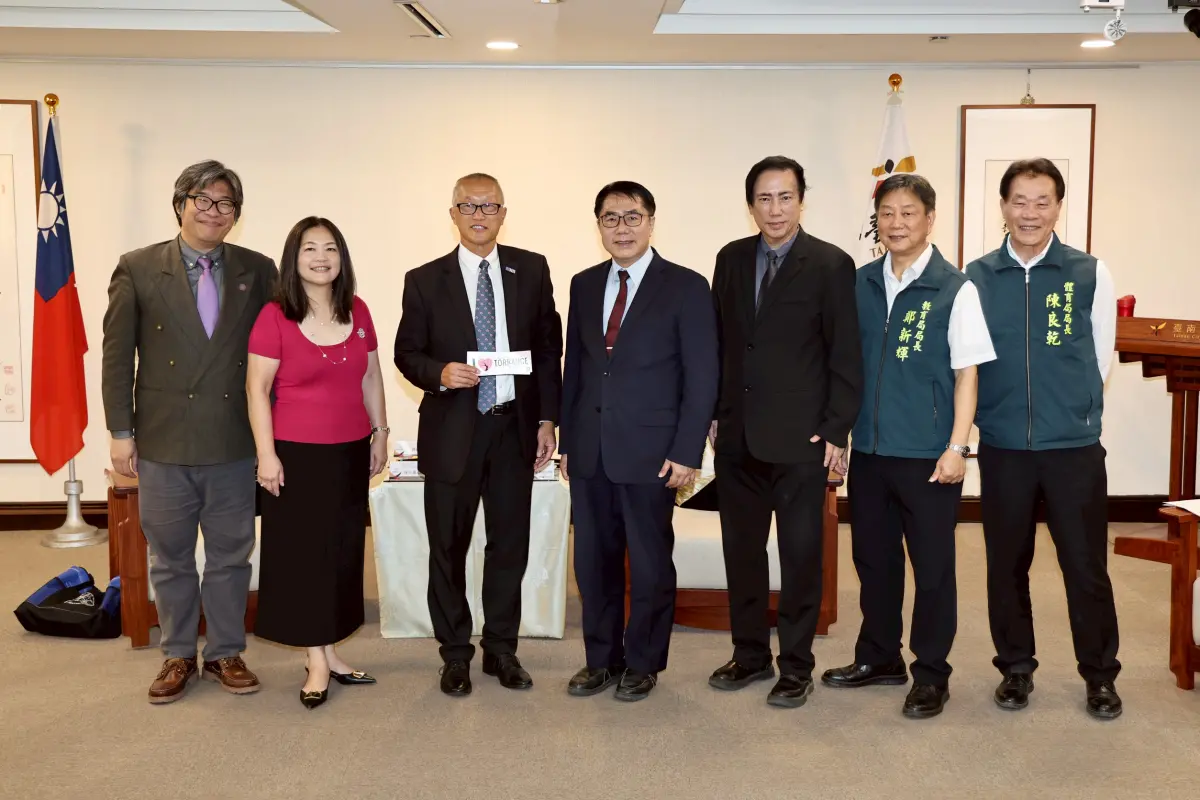 托倫斯市長陳光豪再度來訪 邀台南參加國際少棒友誼賽