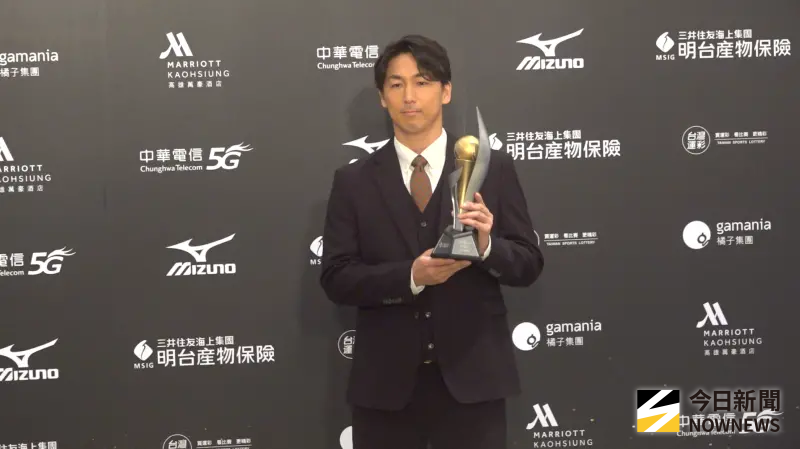 ▲高塩將樹入圍新人王，寫下中職紀錄，但他卻看好林詩翔奪獎。（圖／記者陳云茹攝,2025.11.05）