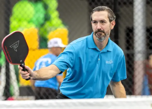 ▲匹克球已經逐漸瘋迷全球，包括昔日網球名將，一般民眾，無論男女老少，都能共通參與。（圖／美聯社／達志影像）