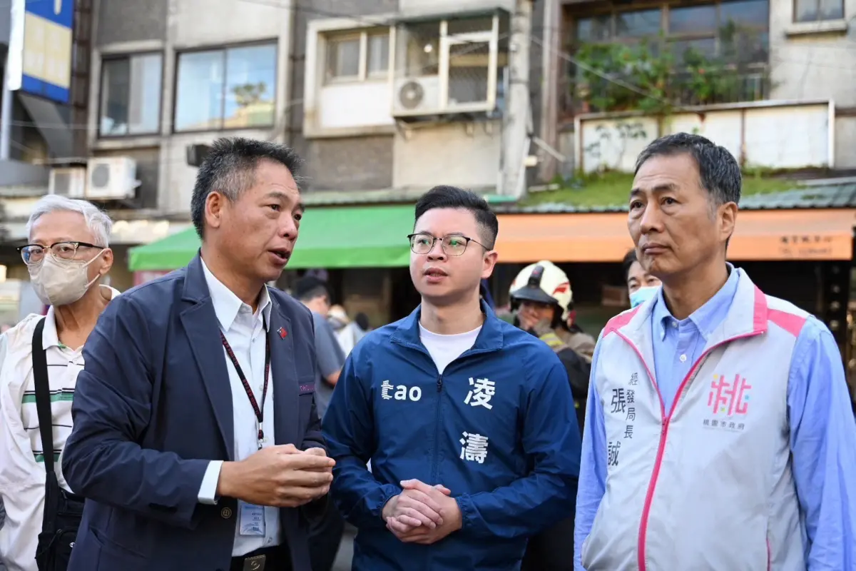桃園「最有人情味」老市場燒毀！凌濤勘災盼快速重建