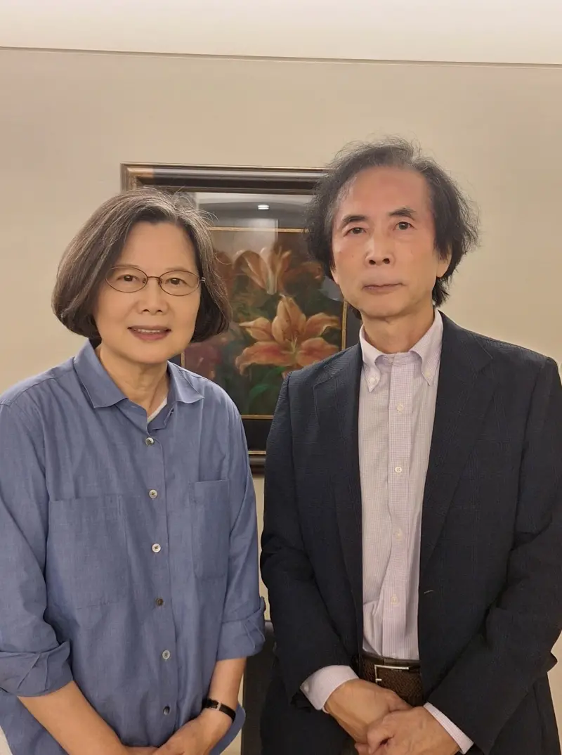 ▲小笠原欣幸近日拜訪前總統蔡英文。（圖／翻攝自臉書Yoshiyuki Ogasawara）