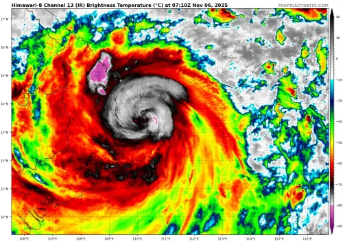 海鷗颱風升級強颱！一路往西「今晚登陸越南」　恐有嚴重災情
