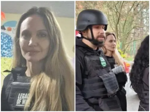 安潔莉娜裘莉訪問烏克蘭上演意外一幕！隨行司機遭徵兵處當場帶走
