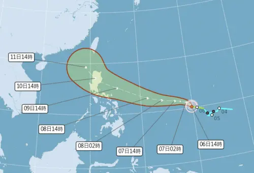 鳳凰颱風路徑急轉彎！豪大雨轟炸台灣　氣象署：最快下周一發海警
