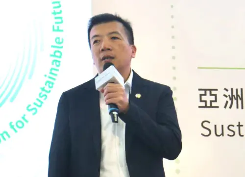 ▲日月光半導體公司高雄廠處長顏俊明致詞。(圖／日月光半導體公司提供)