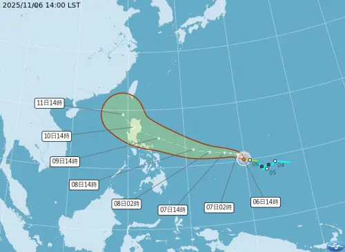 鳳凰颱風路徑變明確了！向西「大迴轉接近台灣」　雲圖驚人變超壯
