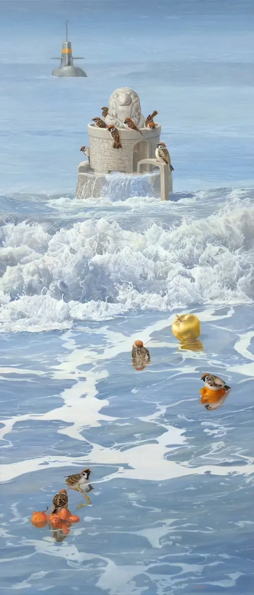 ▲<充滿未知的探險> 175 cm × 75cm （圖／玲廊滿藝提供）